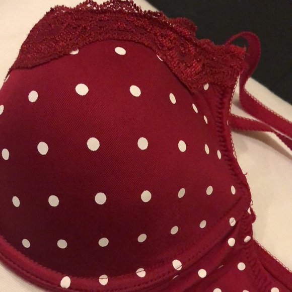 Red Polka Dot Bra - 36B made by Triumph. - Picture 2 of 6